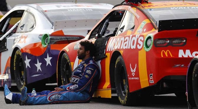 Featured image for Bubba Wallace treated and released from infield care center at Atlanta