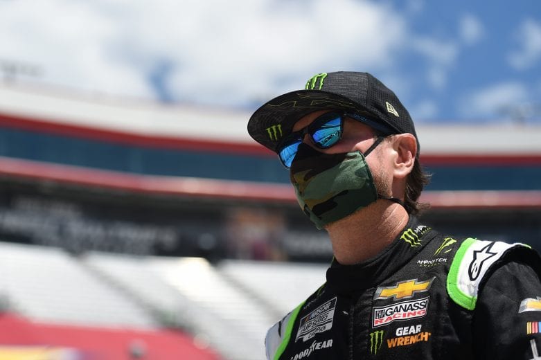 BRISTOL, TENNESSEE - MAY 31: Kurt Busch, driver of the #1 Chevrolet, waits on the grid prior to the NASCAR Cup Series Food City presents the Supermarket Heroes 500 at Bristol Motor Speedway on May 31, 2020 in Bristol, Tennessee. (Photo by Jared C. Tilton/Getty Images) | Getty Images