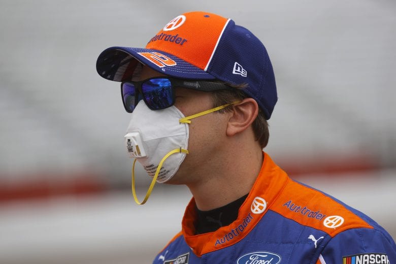 HAMPTON, GEORGIA - JUNE 07: Brad Keselowski, driver of the #2 Autotrader Ford, waits on the grid prior to the NASCAR Cup Series Folds of Honor QuikTrip 500 at Atlanta Motor Speedway on June 07, 2020 in Hampton, Georgia. (Photo by Chris Graythen/Getty Images) | Getty Images
