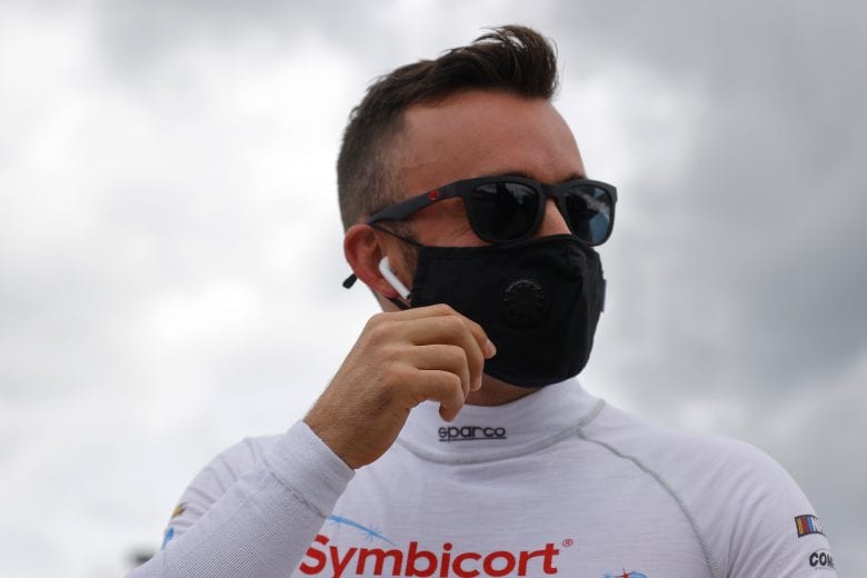 HAMPTON, GEORGIA - JUNE 07: Austin Dillon, driver of the #3 Symbicort Chevrolet, walks the grid prior to the NASCAR Cup Series Folds of Honor QuikTrip 500 at Atlanta Motor Speedway on June 07, 2020 in Hampton, Georgia. (Photo by Chris Graythen/Getty Images) | Getty Images