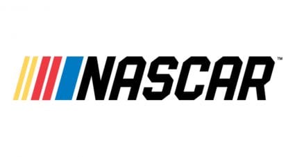 A picture of the NASCAR logo.