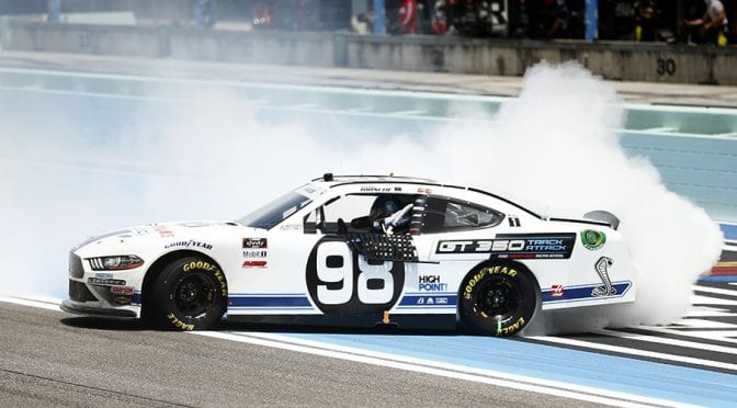 Featured image for Chase Briscoe survives two overtimes, rallies for Xfinity win at Homestead-Miami