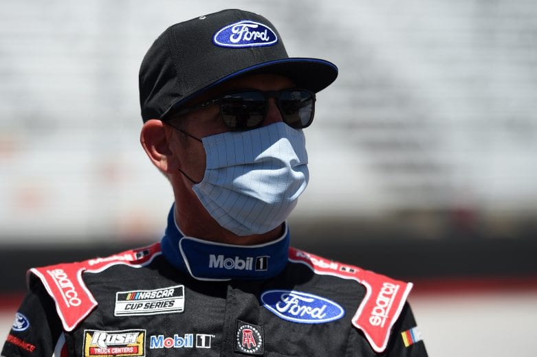 BRISTOL, TENNESSEE - MAY 31: Clint Bowyer, driver of the #14 Built Ford Proud Ford, stands on the grid during the NASCAR Cup Series Food City presents the Supermarket Heroes 500 at Bristol Motor Speedway on May 31, 2020 in Bristol, Tennessee. (Photo by Jared C. Tilton/Getty Images) | Getty Images