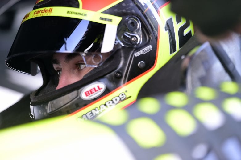 MARTINSVILLE, VIRGINIA - JUNE 10: Ryan Blaney, driver of the #12 Menards/Cardell Caninetry Ford, waits in his car prior to the NASCAR Cup Series Blue-Emu Maximum Pain Relief 500 at Martinsville Speedway on June 10, 2020 in Martinsville, Virginia. (Photo by Jared C. Tilton/Getty Images) | Getty Images