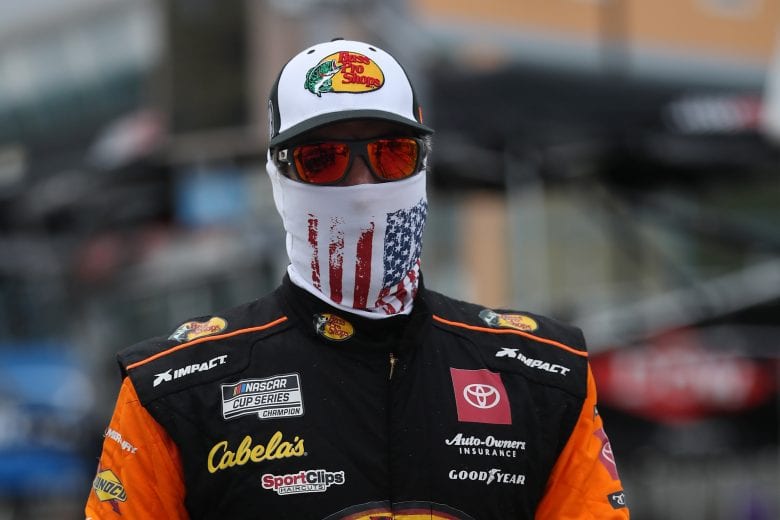 HOMESTEAD, FLORIDA - JUNE 14: Martin Truex Jr., driver of the #19 Toyota, walks on the grid prior to the NASCAR Cup Series Dixie Vodka 400 at Homestead-Miami Speedway on June 14, 2020 in Homestead, Florida. (Photo by Chris Graythen/Getty Images) | Getty Images