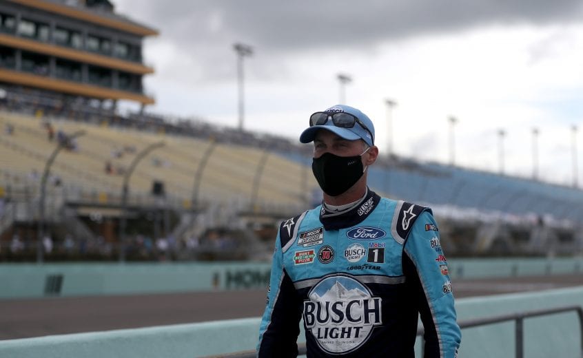 HOMESTEAD, FLORIDA - JUNE 14: Kevin Harvick, driver of the #4 Busch Light Ford, walks on the grid prior to the NASCAR Cup Series Dixie Vodka 400 at Homestead-Miami Speedway on June 14, 2020 in Homestead, Florida. (Photo by Chris Graythen/Getty Images) | Getty Images