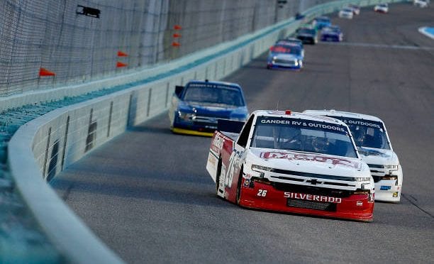 Featured Image for Tyler Ankrum drives No. 26 Chevrolet Silverado to second-place finish at Homestead-Miami Speedway
