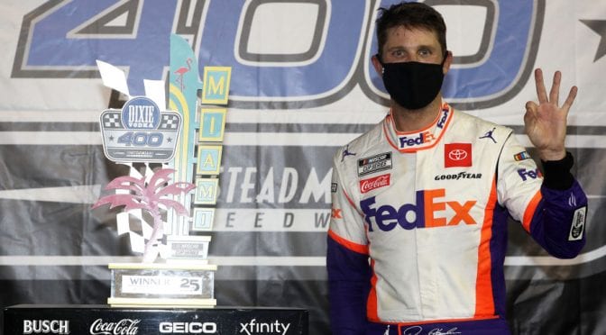 Featured Image for Denny Hamlin holds on at Homestead-Miami for 40th Cup Series win