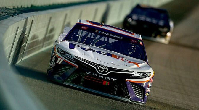 Featured Image for Polesitter Denny Hamlin sweeps stages at Miami