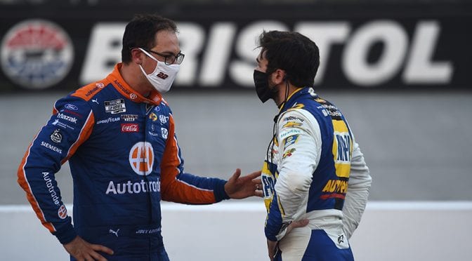 Featured image for Logano on blocking Elliott at Miami: ‘You race people how they race you’