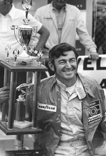 DAYTONA BEACH, FL - FEBRUARY 15, 1974: Bobby Allison drove a 1973 Camaro to win the first annual Permatex 200 Modified road race at Daytona. There were only four lead changes among three drivers. (Photo by ISC Archives/CQ-Roll Call Group via Getty Images)