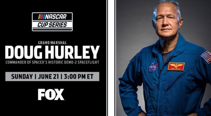 Astronaut Doug Hurley to give Monday’s Talladega command from space