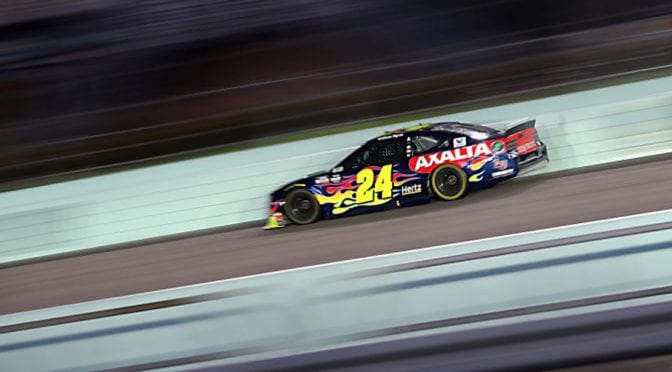 William Byron’s No. 24 among cars moving to rear at Talladega