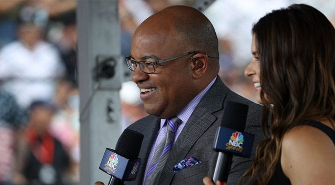 Featured Image for Mike Tirico to anchor NASCAR/IndyCar crossover weekend from Indianapolis on NBC