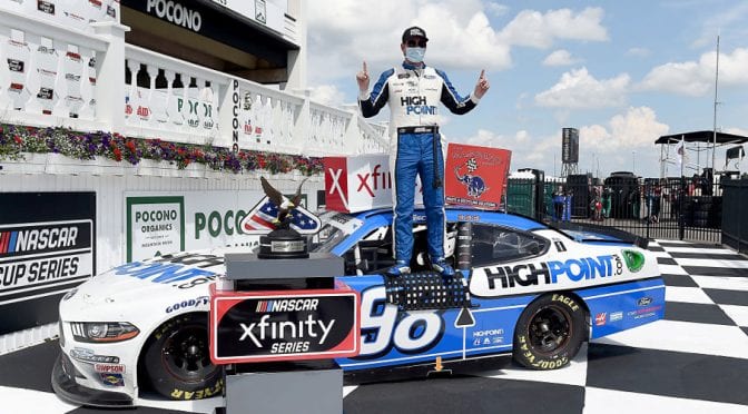 Featured Image for Spin and win: Briscoe seals Xfinity triumph in overtime at Pocono; Dash 4 Cash to Chastain