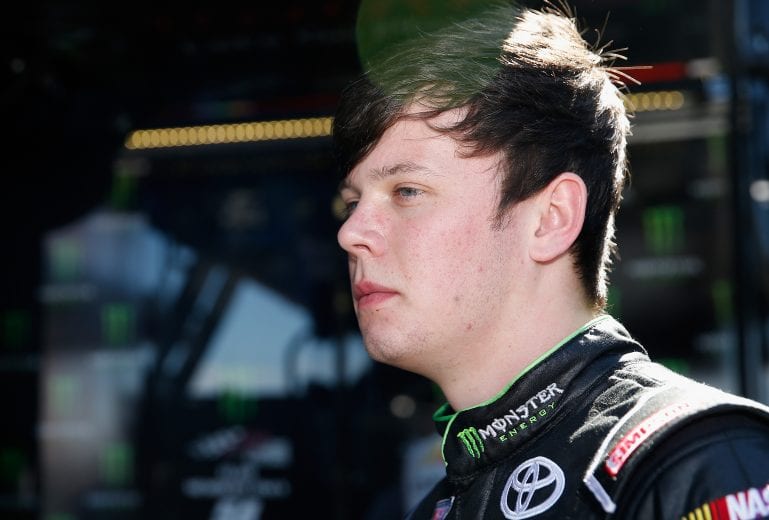 AVONDALE, AZ - MARCH 13: Erik Jones, driver of the #54 Monster Energy Toyota, stands in the garage area during practice for the NASCAR XFINITY Series AXALTA Faster. Tougher. Brighter. 200 at Phoenix International Raceway on March 13, 2015 in Avondale, Arizona. (Photo by Christian Petersen/Getty Images) | Getty Images