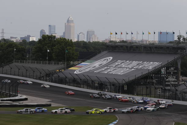 View from the track at Indianapolis Motor Speedway Road Course
