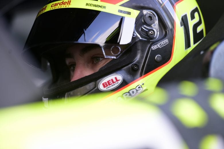 MARTINSVILLE, VIRGINIA - JUNE 10: Ryan Blaney, driver of the #12 Menards/Cardell Caninetry Ford, waits in his car prior to the NASCAR Cup Series Blue-Emu Maximum Pain Relief 500 at Martinsville Speedway on June 10, 2020 in Martinsville, Virginia. (Photo by Jared C. Tilton/Getty Images) | Getty Images