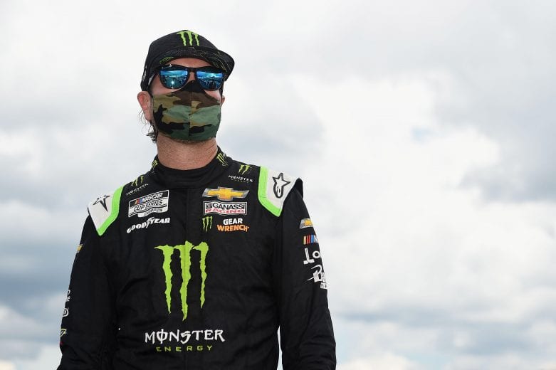 LONG POND, PENNSYLVANIA - JUNE 28: Kurt Busch, driver of the #1 Monster Energy Chevrolet, stands on the grid prior to the NASCAR Cup Series Pocono 350 at Pocono Raceway on June 28, 2020 in Long Pond, Pennsylvania. (Photo by Jared C. Tilton/Getty Images) | Getty Images