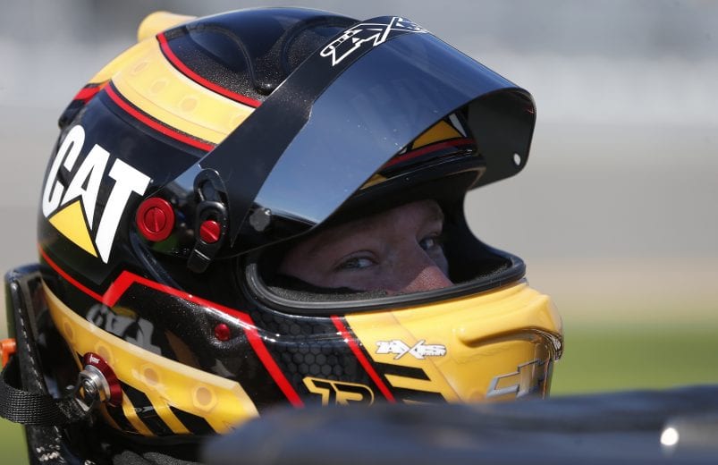 DAYTONA BEACH, FLORIDA - FEBRUARY 09: Tyler Reddick, driver of the #8 Caterpillar Chevrolet, stands on the grid during qualifying for the NASCAR Cup Series 62nd Annual Daytona 500 at Daytona International Speedway on February 09, 2020 in Daytona Beach, Florida. (Photo by Brian Lawdermilk/Getty Images) | Getty Images