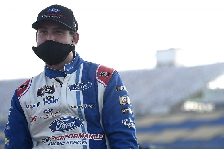 SPARTA, KENTUCKY - JULY 09: Chase Briscoe, driver of the #98 Ford Performance Racing School Ford, waits on the grid prior to the NASCAR Xfinity Series Shady Rays 200 at Kentucky Speedway on July 09, 2020 in Sparta, Kentucky. (Photo by Jared C. Tilton/Getty Images) | Getty Images