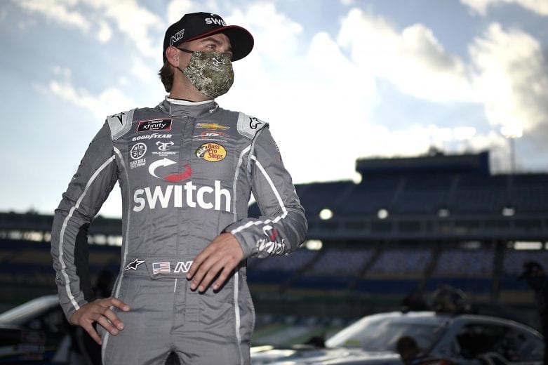 SPARTA, KENTUCKY - JULY 10: Noah Gragson, driver of the #9 Switch Chevrolet, waits on the grid prior to the NASCAR Xfinity Series Alsco 300 at Kentucky Speedway on July 10, 2020 in Sparta, Kentucky. (Photo by Jared C. Tilton/Getty Images) | Getty Images