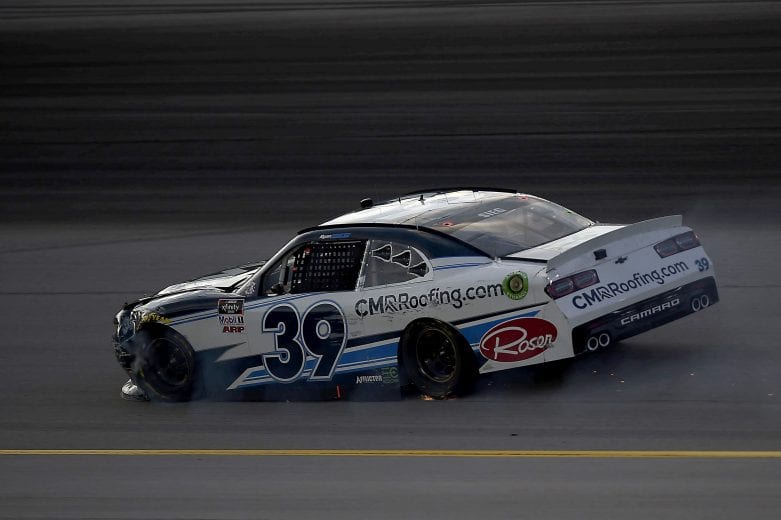 SPARTA, KENTUCKY - JULY 10: Ryan Sieg, driver of the #39 CMRRoofing.com Chevrolet, drives after an incident during the NASCAR Xfinity Series Alsco 300 at Kentucky Speedway on July 10, 2020 in Sparta, Kentucky. (Photo by Jared C. Tilton/Getty Images) | Getty Images