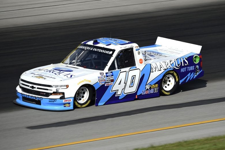 SPARTA, KENTUCKY - JULY 11: Ryan Truex, driver of the #40 Marquis Chevrolet, drives during the NASCAR Gander RV & Outdoors Truck Series Buckle Up In Your Truck 225 at Kentucky Speedway on July 11, 2020 in Sparta, Kentucky. (Photo by Jared C. Tilton/Getty Images) | Getty Images
