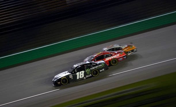Featured image for Riley Herbst drives No. 18 Toyota Supra to 10th-place finish at Kentucky Speedway