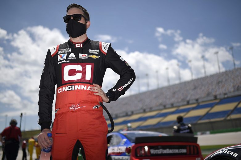 SPARTA, KENTUCKY - JULY 12: Alex Bowman, driver of the #88 Cincinnati Chevrolet, waits on the grid prior to the NASCAR Cup Series Quaker State 400 Presented by Walmart at Kentucky Speedway on July 12, 2020 in Sparta, Kentucky. (Photo by Jared C. Tilton/Getty Images) | Getty Images