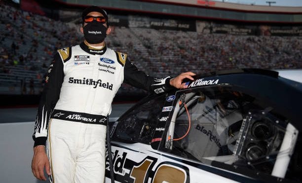 Featured Image for Aric Almirola takes ninth at Bristol Motor Speedway