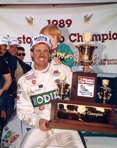 ATLANTA, GA - NOVEMBER 19, 1989:  Rusty Wallace took over the points lead from Dale Earnhardt with only five races remaining on the 1989 schedule to become the national titlist on November 19, 1989.  (Photo by ISC Archives/CQ-Roll Call Group via Getty Images)