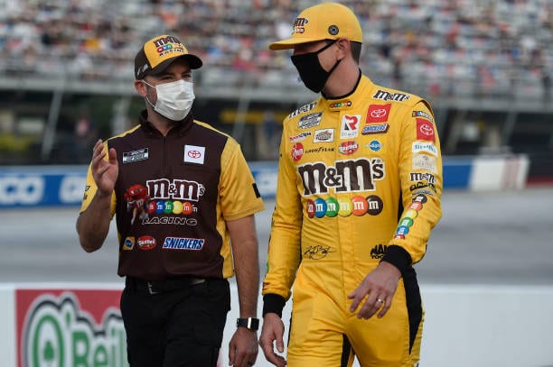 Kyle Busch Drives No 18 Toyota Camry To Second Place Finish At Bristol Motor Speedway.jpg