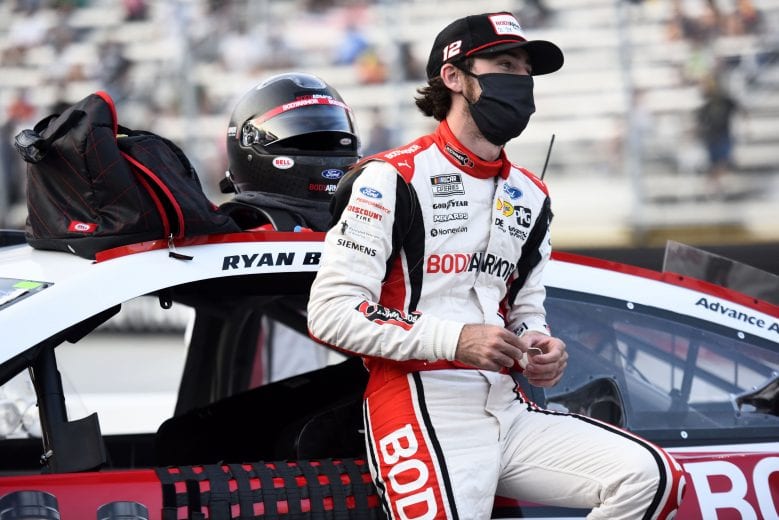 BRISTOL, TENNESSEE - JULY 15: Ryan Blaney, driver of the #12 BodyArmor Ford, waits on the grid prior to the NASCAR Cup Series All-Star Race at Bristol Motor Speedway on July 15, 2020 in Bristol, Tennessee. (Photo by Jared C. Tilton/Getty Images) | Getty Images