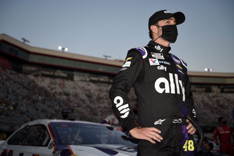 BRISTOL, TENNESSEE - JULY 15: Jimmie Johnson, driver of the #48 Ally Chevrolet, waits on the grid prior to  the NASCAR Cup Series All-Star Race at Bristol Motor Speedway on July 15, 2020 in Bristol, Tennessee. (Photo by Jared C. Tilton/Getty Images) | Getty Images