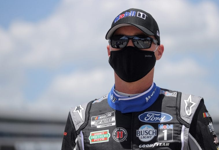FORT WORTH, TEXAS - JULY 19: Kevin Harvick, driver of the #4 Mobil 1 Ford, walks on the grid prior to the NASCAR Cup Series O'Reilly Auto Parts 500 at Texas Motor Speedway on July 19, 2020 in Fort Worth, Texas. (Photo by Chris Graythen/Getty Images) | Getty Images