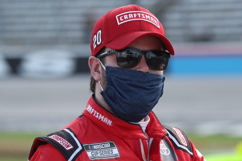 FORT WORTH, TEXAS - JULY 19: Erik Jones, driver of the #20 Craftsman Toyota, looks on following the NASCAR Cup Series O'Reilly Auto Parts 500 at Texas Motor Speedway on July 19, 2020 in Fort Worth, Texas. (Photo by Chris Graythen/Getty Images) | Getty Images