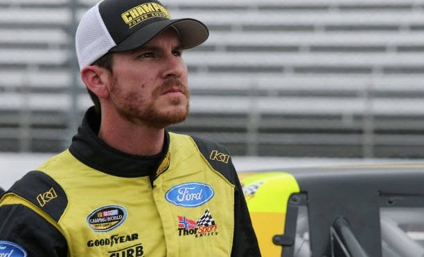 Featured Image for Grant Enfinger drives No. 98 Ford F-150 to third-place finish at Kansas Speedway