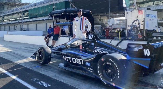 Jimmie Johnson works in IndyCar test at Indianapolis | NASCAR