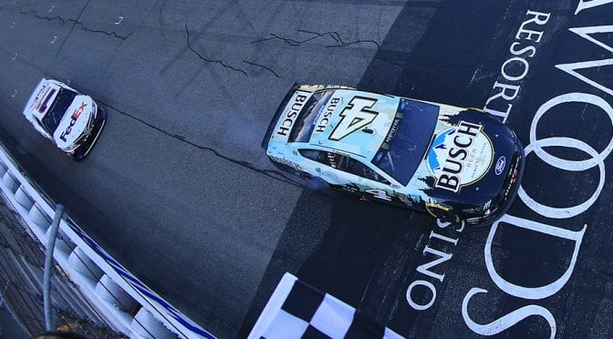 Featured Image for Will New Hampshire be a case of deja vu for Harvick-Hamlin rivalry?
