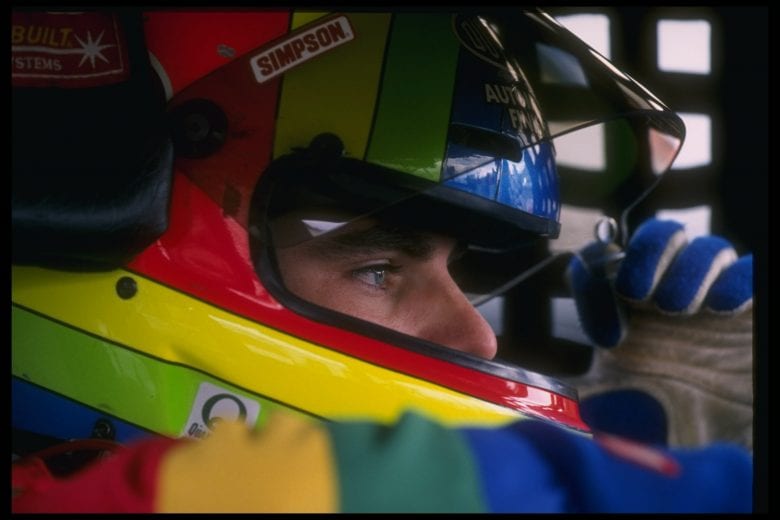 27 Oct 1996: Jeff Gordon looks on during the NASCAR Dura Lube 500 at the Phoenix International Raceway in Phoenix, Arizona.