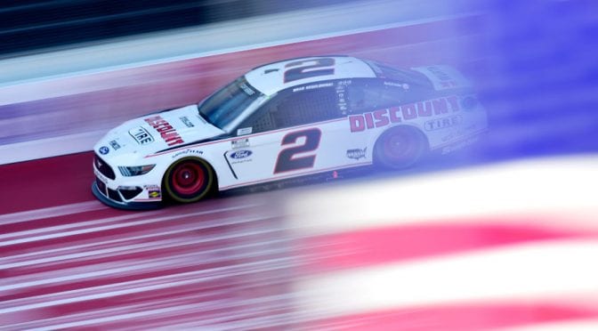 Featured Image for Brad Keselowski drives No. 2 Ford Mustang to second-place finish at Michigan International Speedway