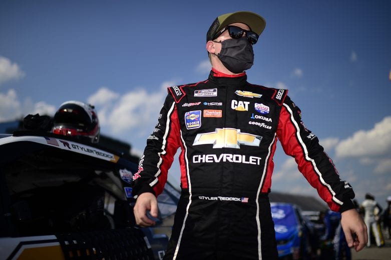 BROOKLYN, MICHIGAN - AUGUST 09: Tyler Reddick, driver of the #8 Chevrolet, prepares for the NASCAR Cup Series Consumers Energy 400 at Michigan International Speedway on August 09, 2020 in Brooklyn, Michigan. (Photo by Jared C. Tilton/Getty Images) | Getty Images
