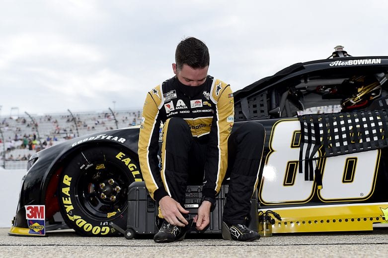 LOUDON, NEW HAMPSHIRE - AUGUST 02: Alex Bowman, driver of the #88 ChevyGoods.com/Adam's Polishes Chevrolet, prepares for the NASCAR Cup Series Foxwoods Resort Casino 301 at New Hampshire Motor Speedway on August 02, 2020 in Loudon, New Hampshire. (Photo by Jared C. Tilton/Getty Images) | Getty Images