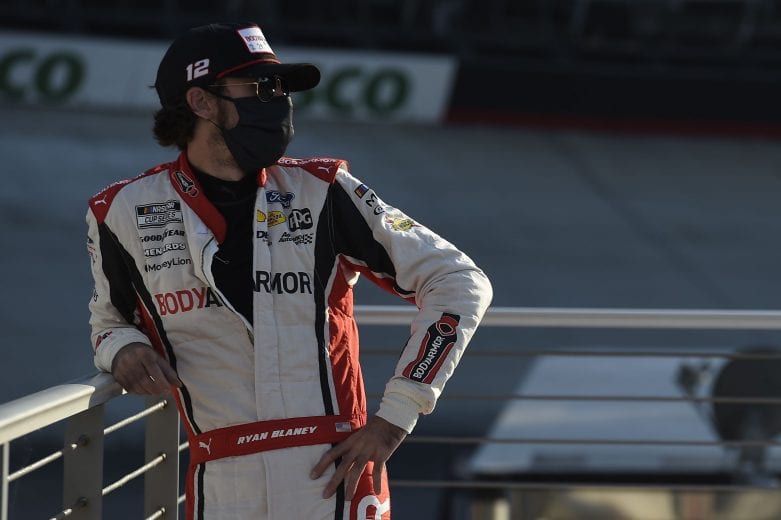BRISTOL, TENNESSEE - JULY 15: Ryan Blaney, driver of the #12 BodyArmor Ford, waits on the grid prior to the NASCAR Cup Series All-Star Race at Bristol Motor Speedway on July 15, 2020 in Bristol, Tennessee. (Photo by Jared C. Tilton/Getty Images) | Getty Images