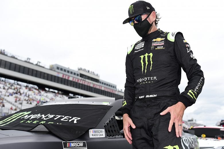 LOUDON, NEW HAMPSHIRE - AUGUST 02: Kurt Busch, driver of the #1 Monster Energy Chevrolet, waits on the grid prior to the NASCAR Cup Series Foxwoods Resort Casino 301 at New Hampshire Motor Speedway on August 02, 2020 in Loudon, New Hampshire. (Photo by Jared C. Tilton/Getty Images) | Getty Images