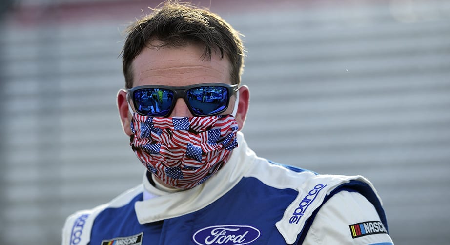 MARTINSVILLE, VIRGINIA - JUNE 10: Michael McDowell, driver of the #34 The Pete Store Ford, waits on the grid prior to the NASCAR Cup Series Blue-Emu Maximum Pain Relief 500 at Martinsville Speedway on June 10, 2020 in Martinsville, Virginia. (Photo by Jared C. Tilton/Getty Images) | Getty Images