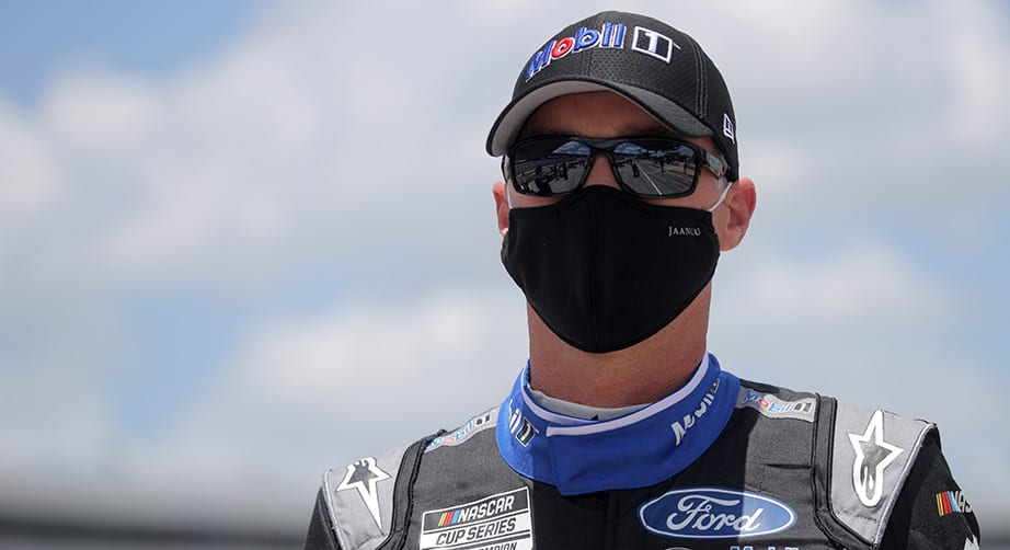 FORT WORTH, TEXAS - JULY 19: Kevin Harvick, driver of the #4 Mobil 1 Ford, walks on the grid prior to the NASCAR Cup Series O'Reilly Auto Parts 500 at Texas Motor Speedway on July 19, 2020 in Fort Worth, Texas. (Photo by Chris Graythen/Getty Images) | Getty Images
