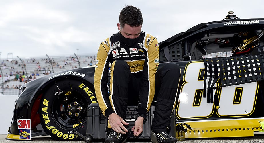 LOUDON, NEW HAMPSHIRE - AUGUST 02: Alex Bowman, driver of the #88 ChevyGoods.com/Adam's Polishes Chevrolet, prepares for the NASCAR Cup Series Foxwoods Resort Casino 301 at New Hampshire Motor Speedway on August 02, 2020 in Loudon, New Hampshire. (Photo by Jared C. Tilton/Getty Images) | Getty Images
