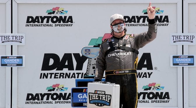 Featured image for Sheldon Creed leads 1-2 sweep for GMS Racing in Daytona Road Course win